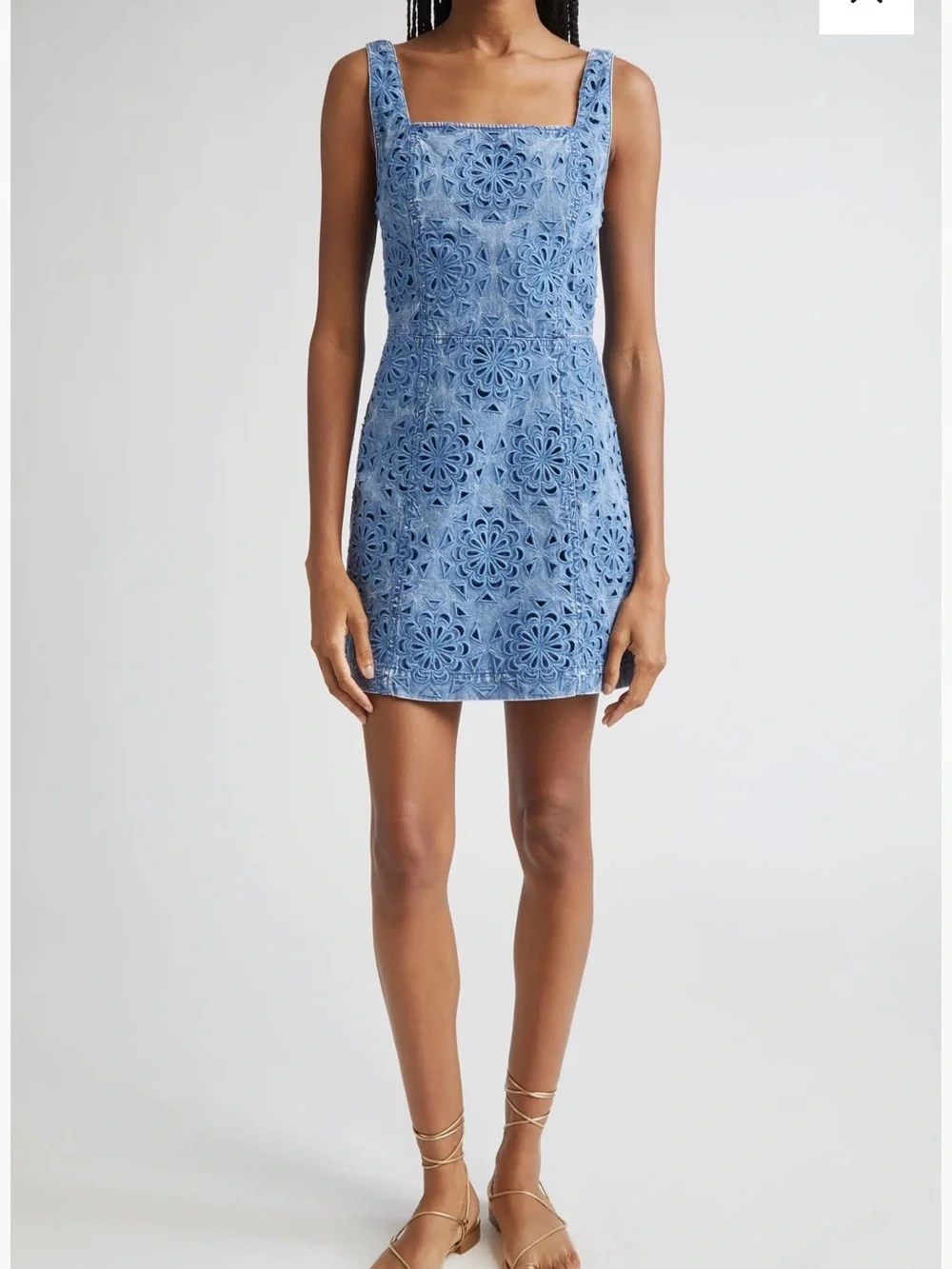 Alice + Olivia Maryann Floral Cutout Sleeveless Dress